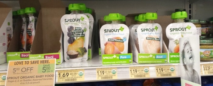 baby food selection at publix