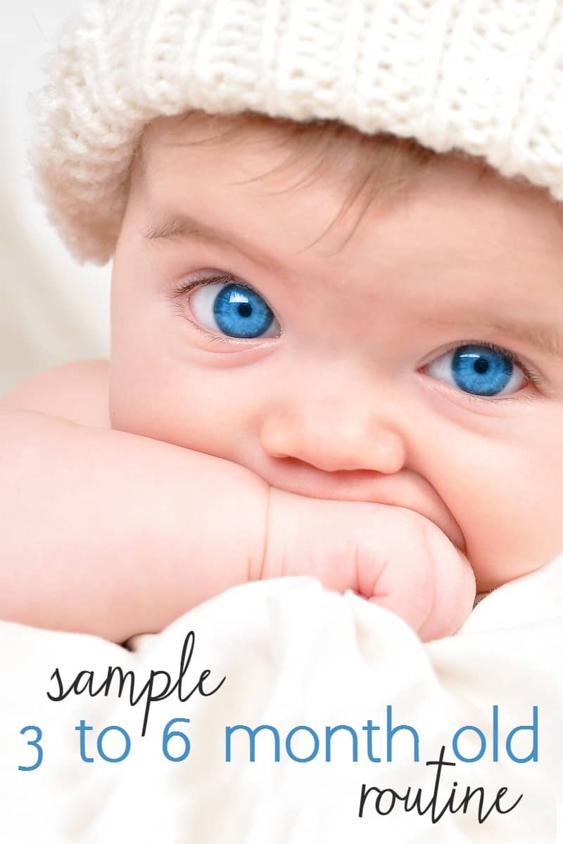 sample routine for babies 3 to 6 months