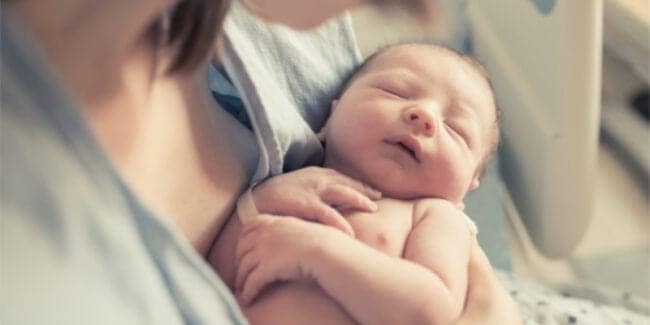 the benefits of a birth plan, newborn baby in mothers arms